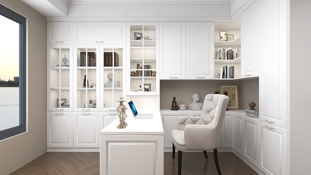 European Style Minimalist White Custom Wardrobe (5)7tt