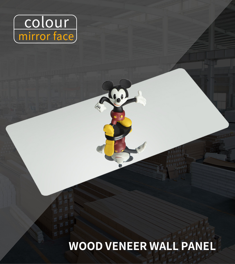 Interior Decoration Bamboo Charcoal mirror Pvc Wall Panel
