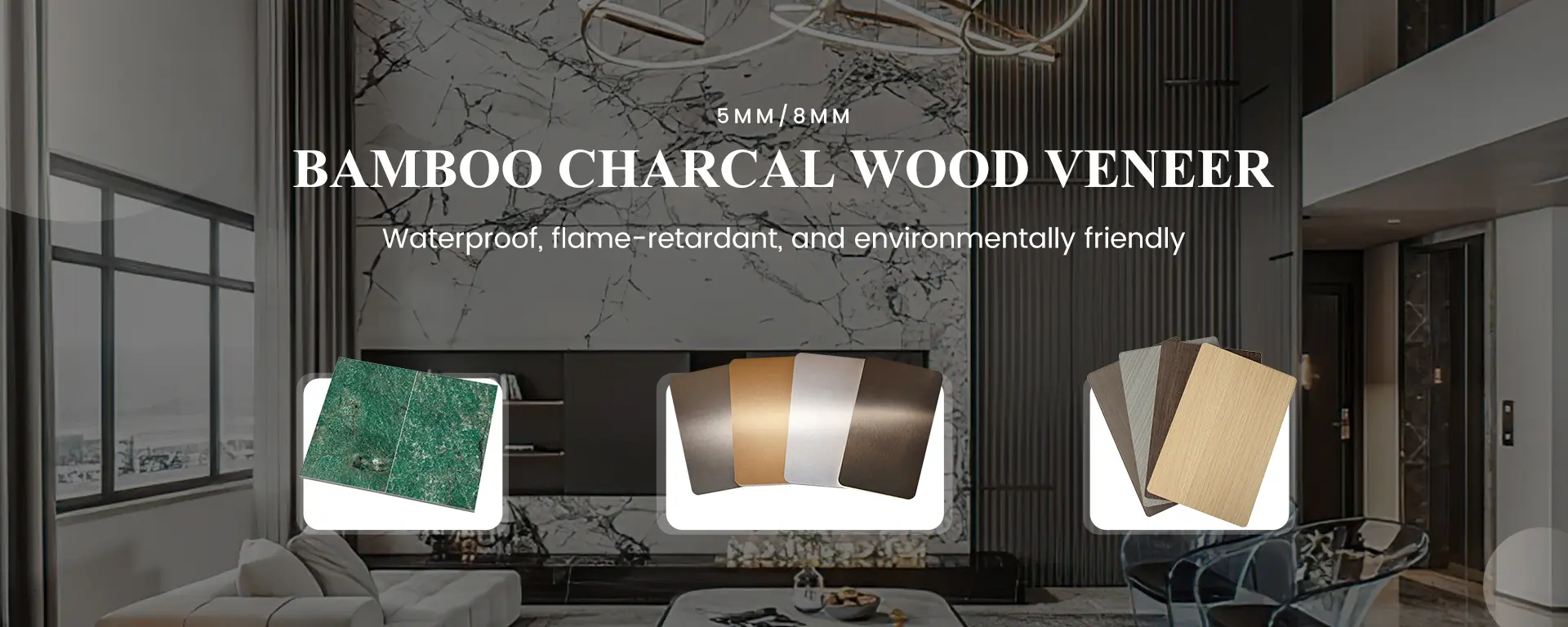 bamboo charcal wood veneer