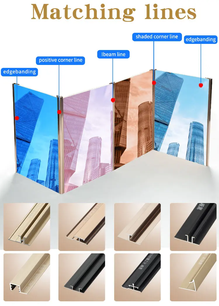 Interior Decoration Bamboo Charcoal mirror Pvc Wall Panel (6)9b9