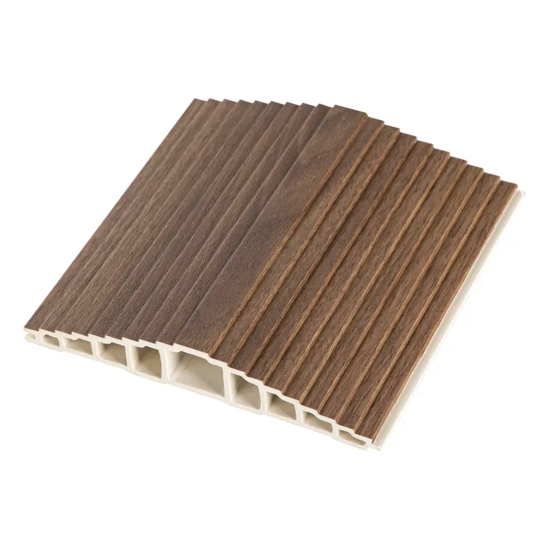 Pyramid shaped wpc wall panel