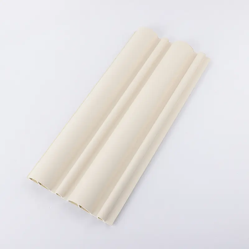 New design 170*25MM Irregular semi-circular plate indoor wpc wall panel
