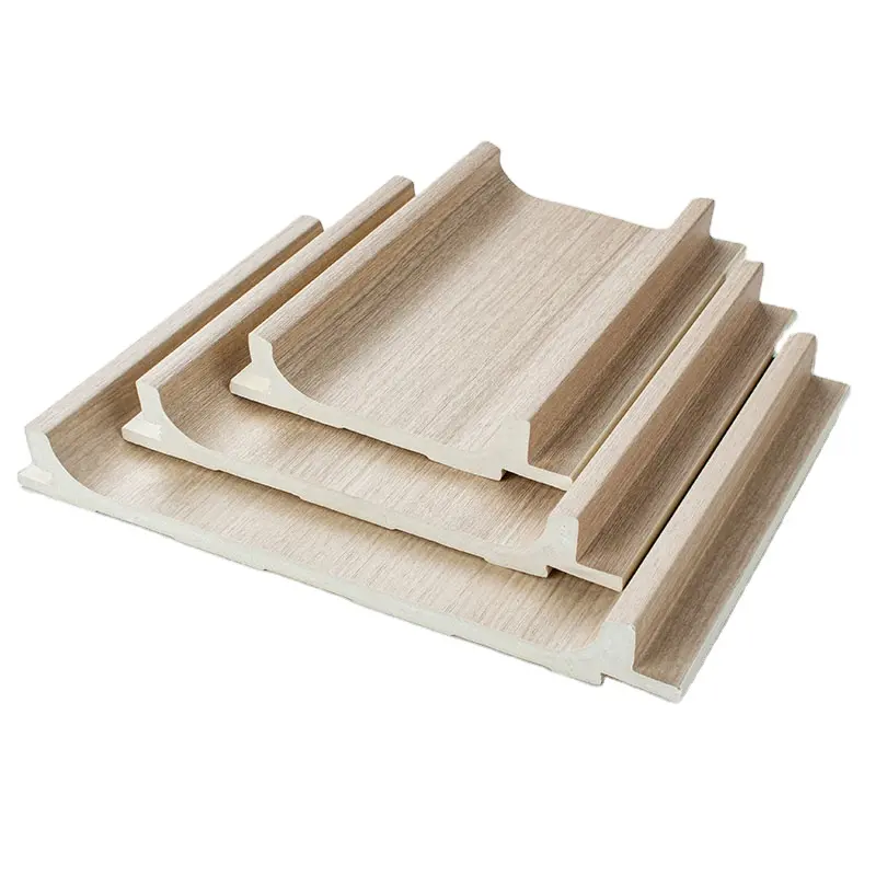 New design Curved composite board indoor wpc wall panel-product