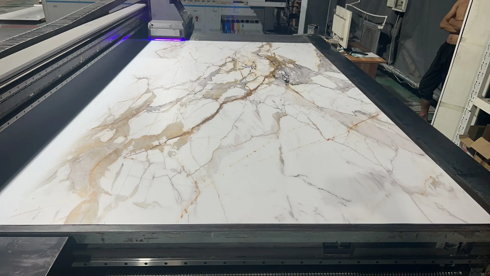 1220x2440mm 3D PVC Marble Sheet for Wall Decoration